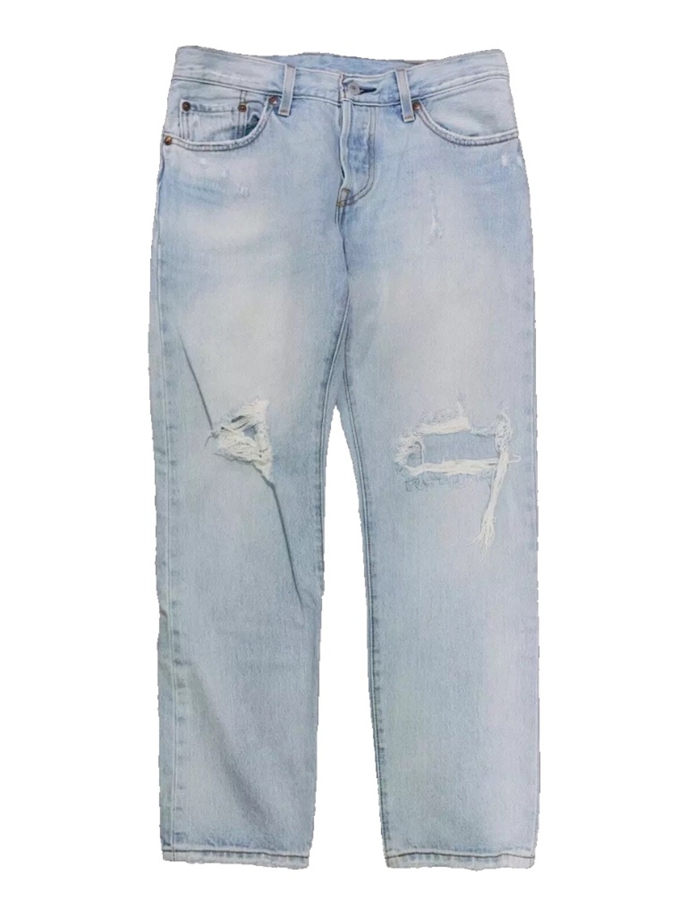 Y2K  Levi's 501 Jeans Women's 28 x 31 Ripped Beautiful Fit Button Fly